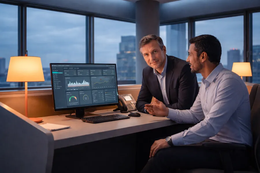 Expert AMO GTB analysant les systèmes du bâtiment